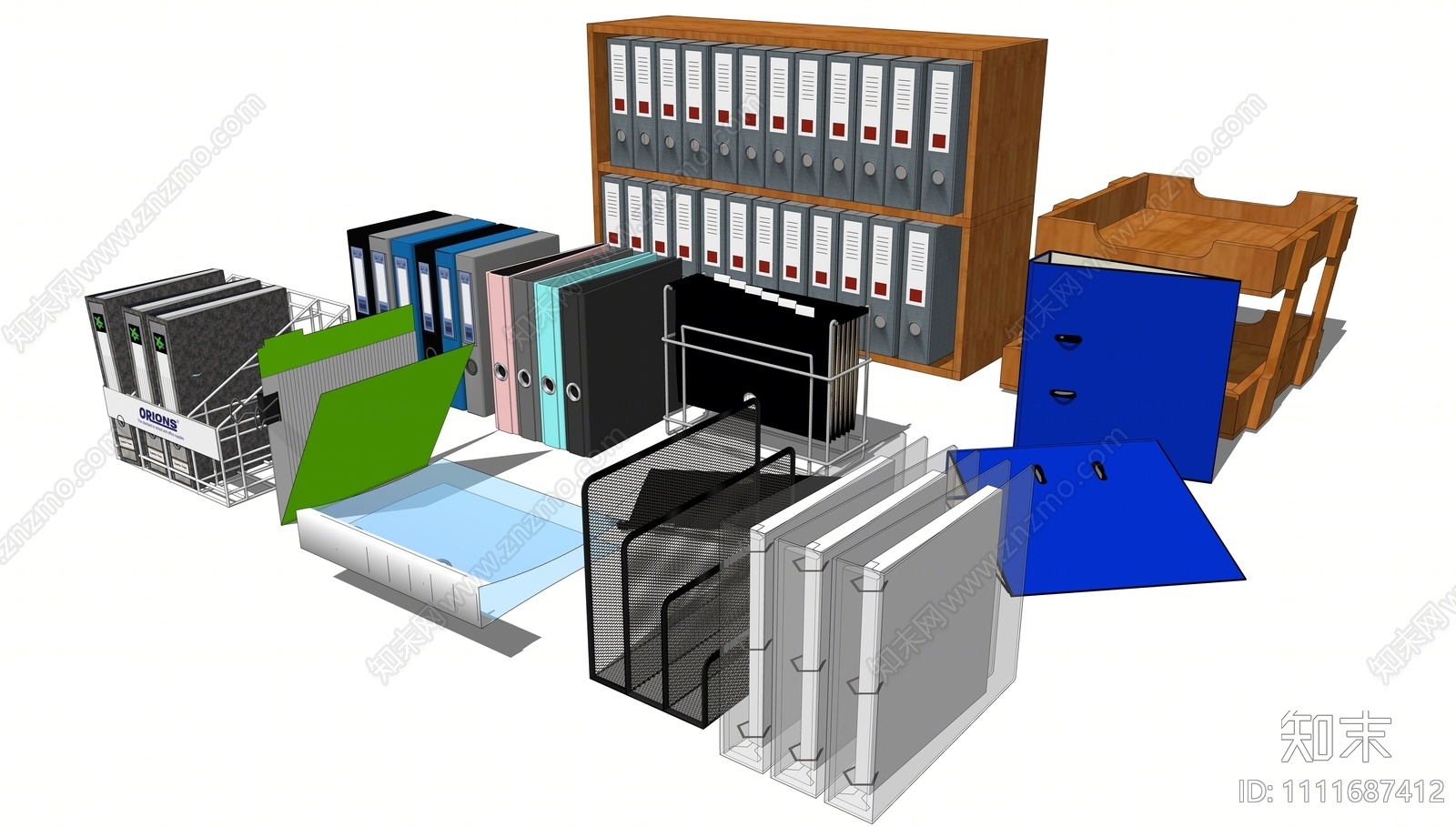 现代文件夹SU模型下载【ID:1111687412】