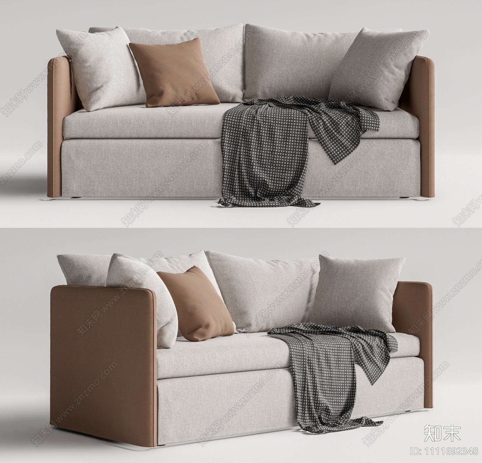 FRAU现代双人沙发SU模型下载【ID:1111692348】