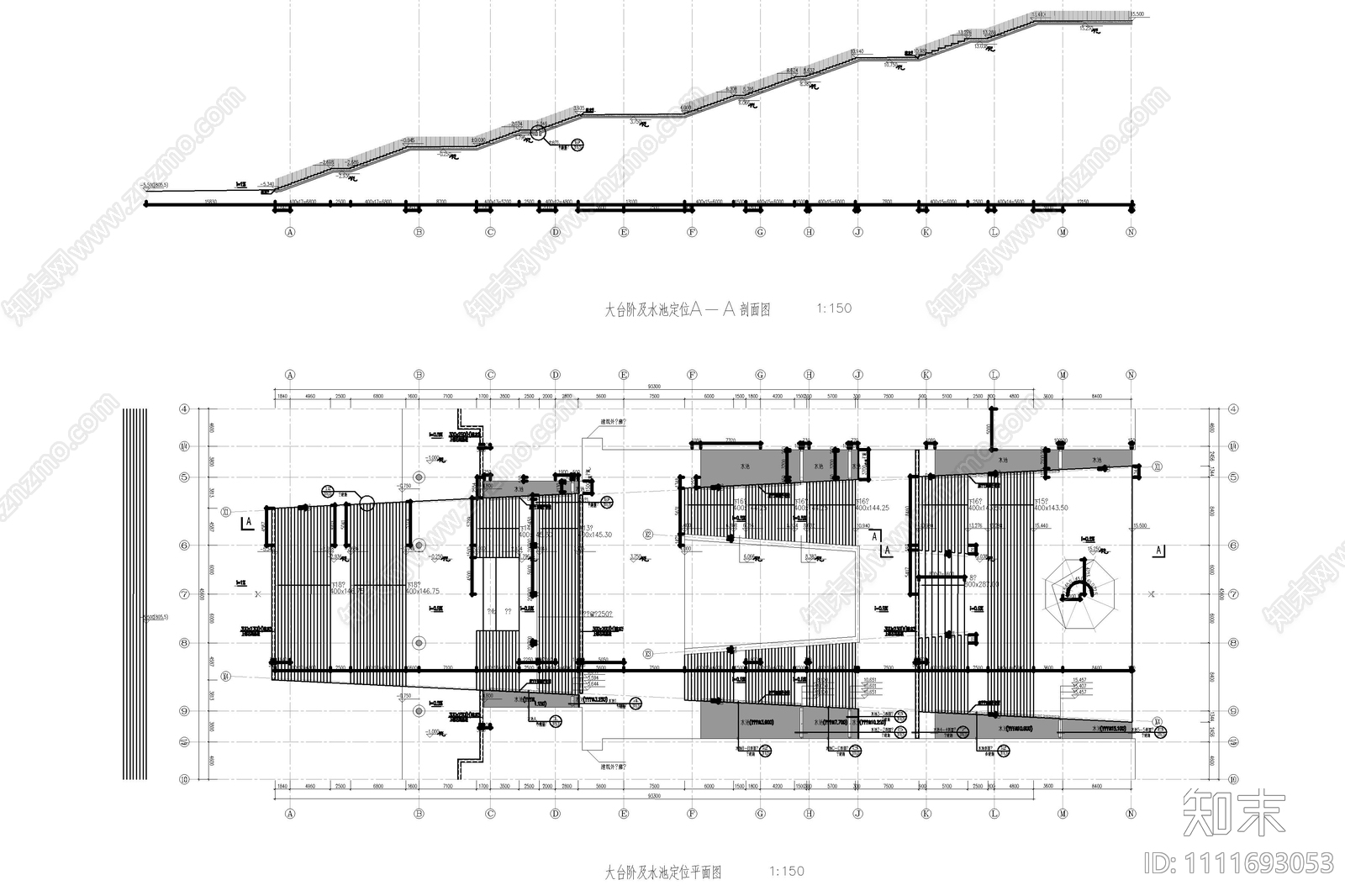 博物馆建筑剖面施工图下载【ID:1111693053】