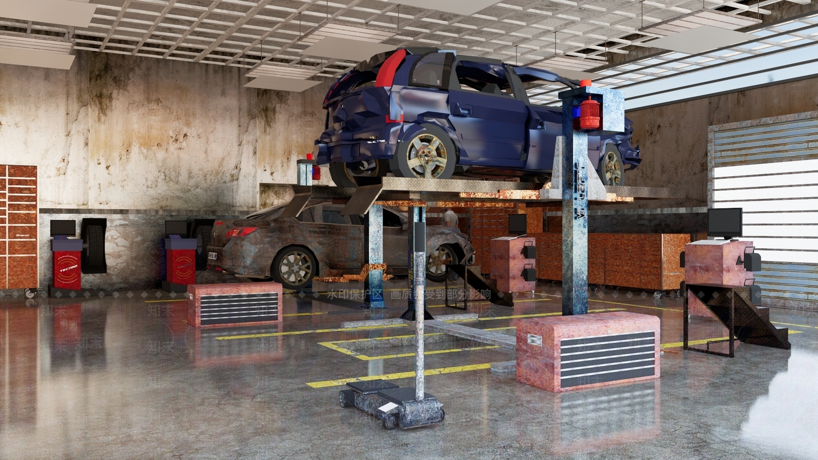 现代汽车4S店SU模型下载【ID:1111712132】