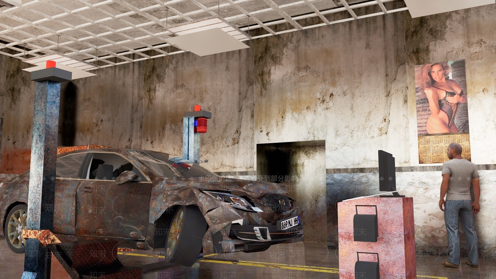 现代汽车4S店SU模型下载【ID:1111712132】