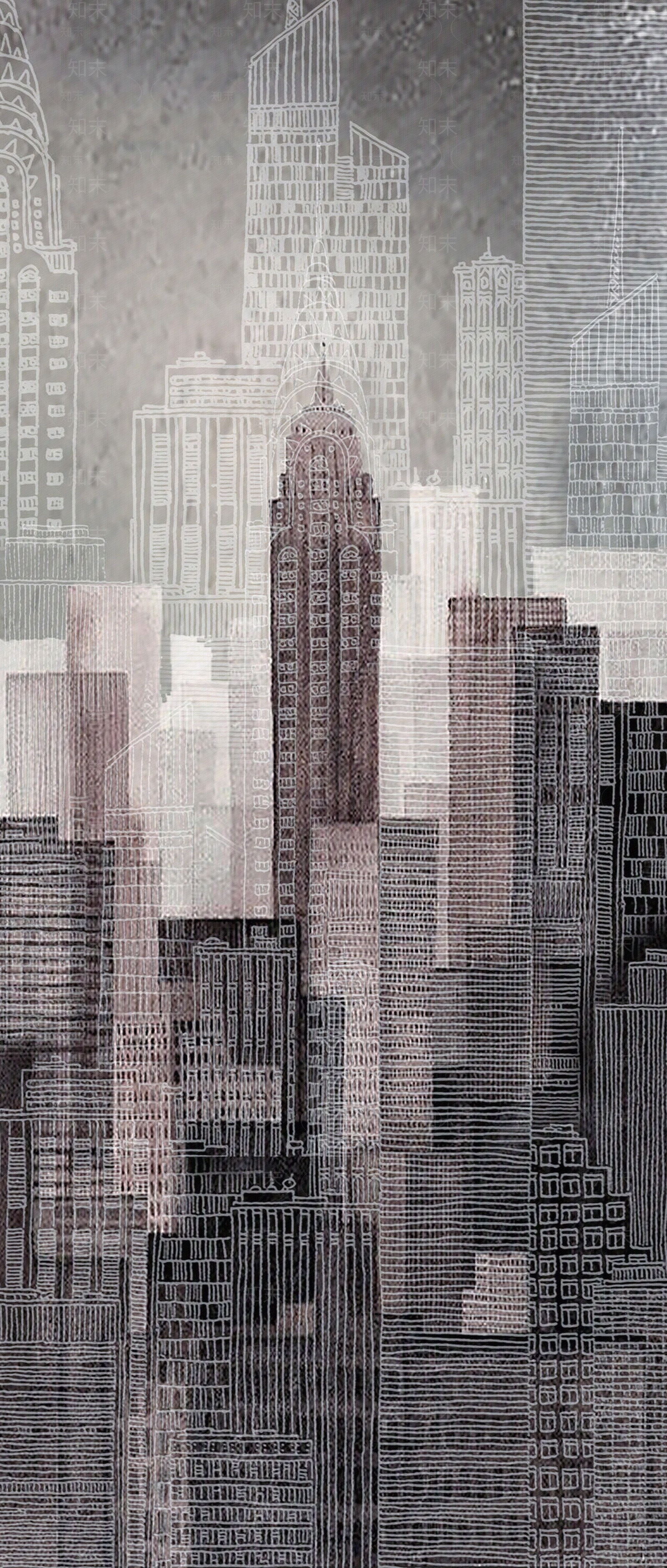 城市大楼印花砖贴图下载【ID:1111712677】