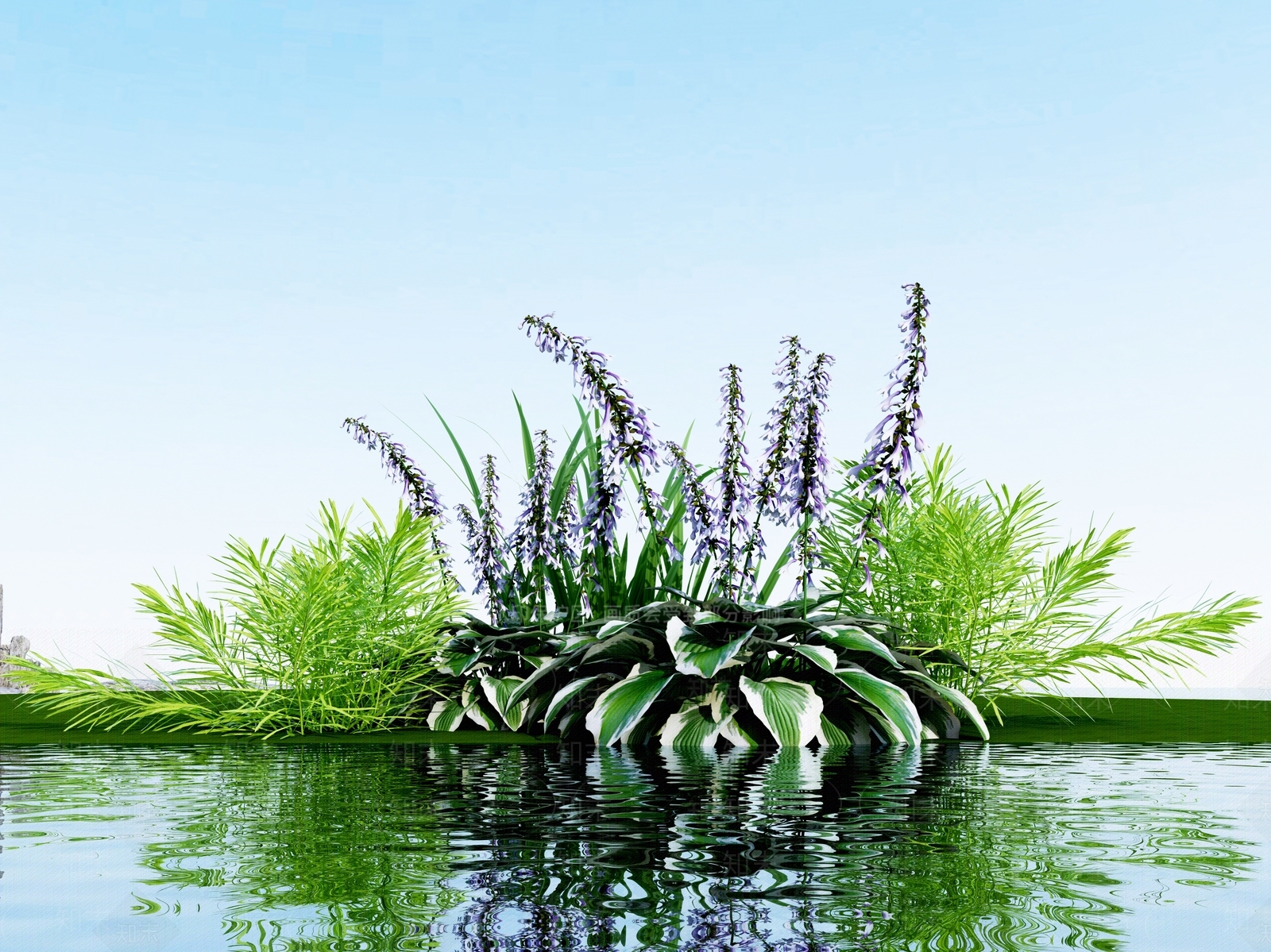现代花草组合3D模型下载【ID:1111722023】