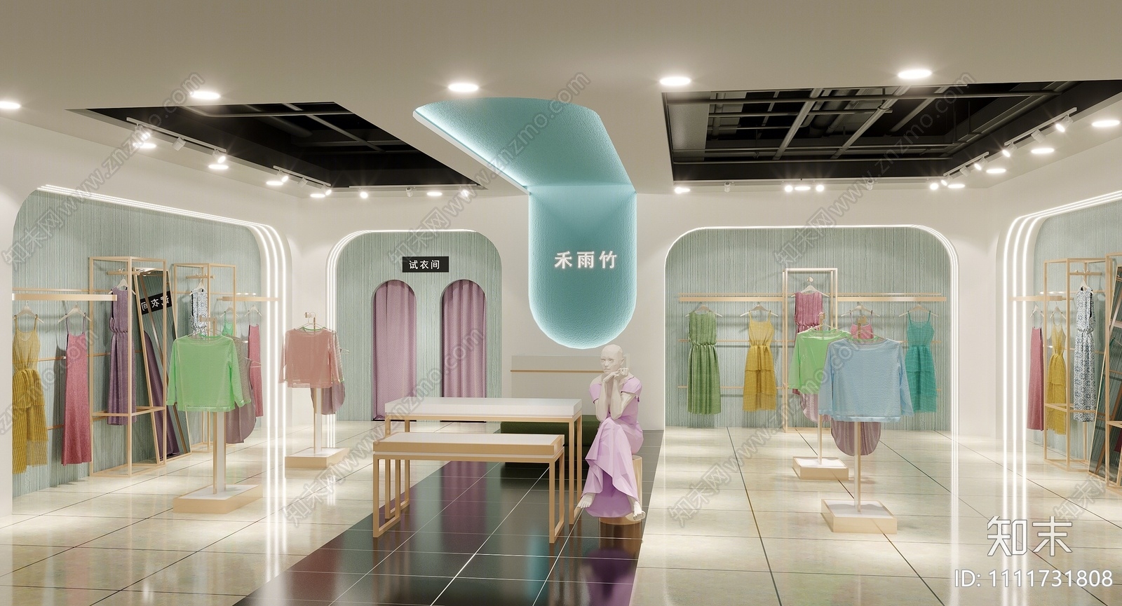 现代女装店3D模型下载【ID:1111731808】