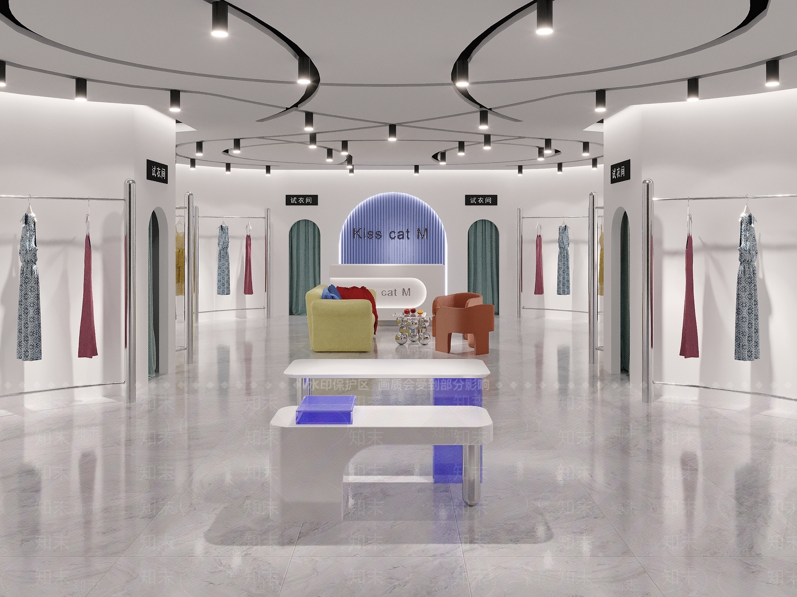 现代女装店3D模型下载【ID:1111732029】