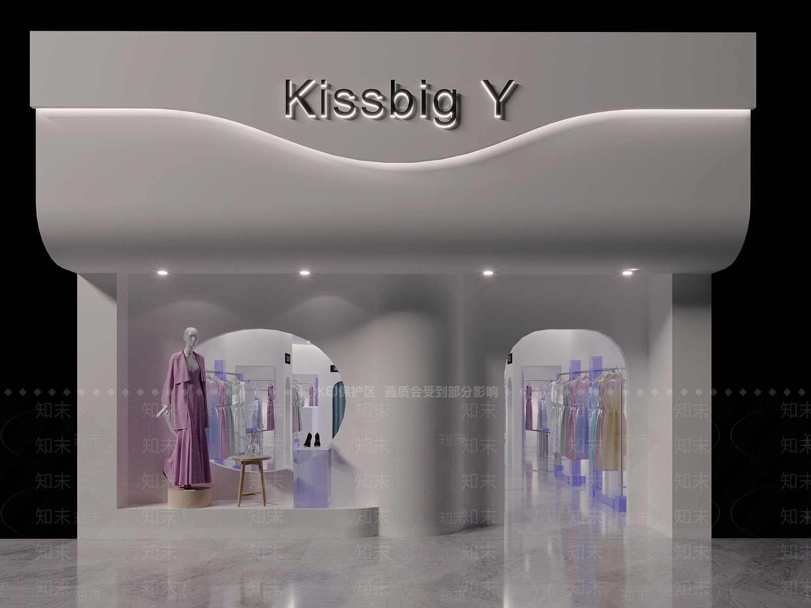 现代女装店3D模型下载【ID:1111732256】