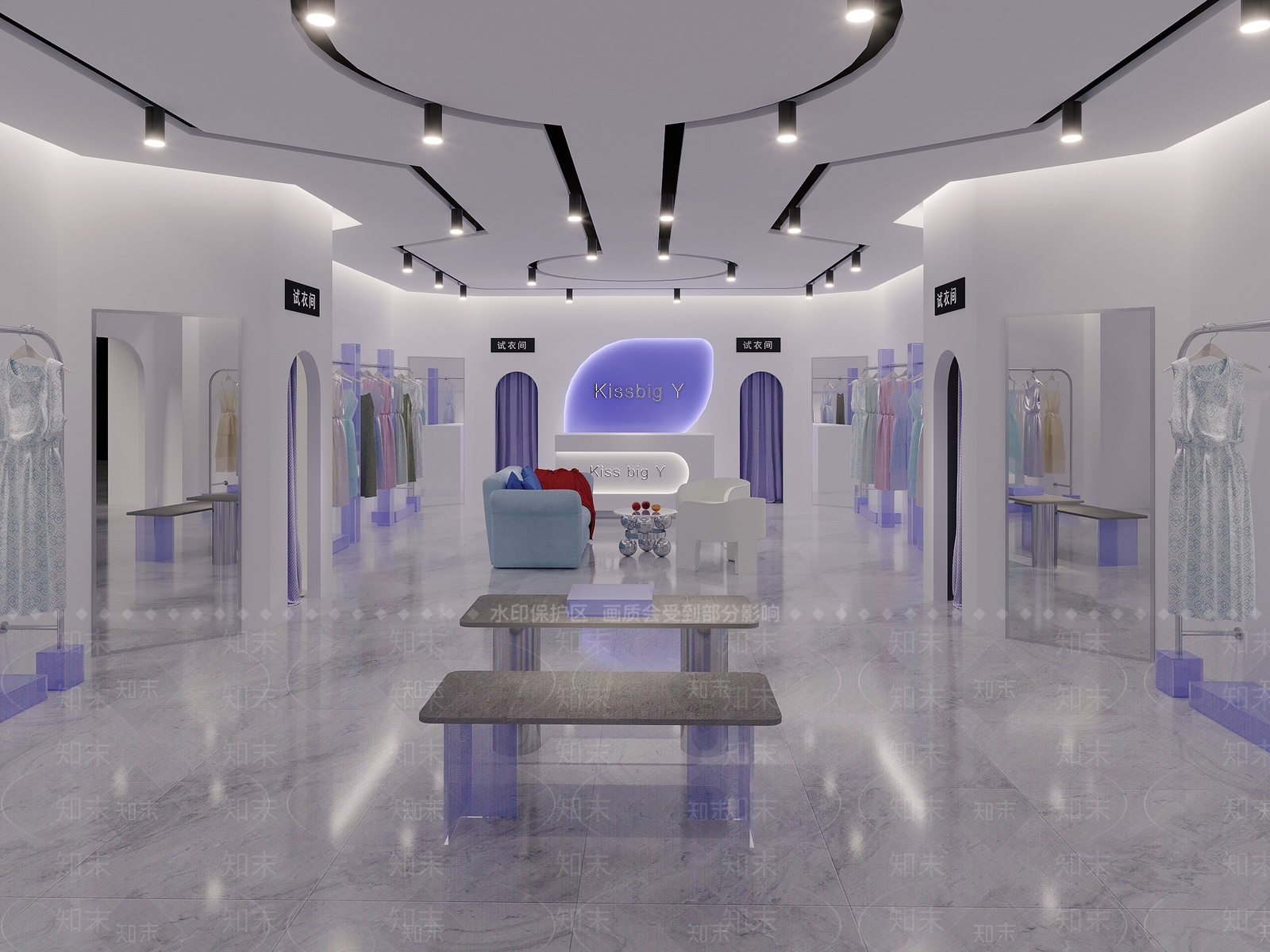 现代女装店3D模型下载【ID:1111732256】