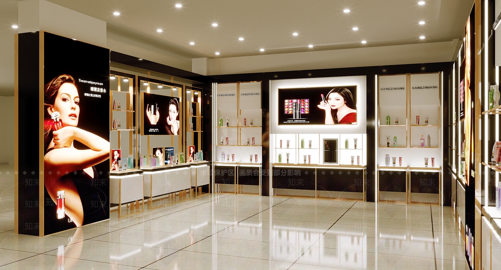 现代商场化妆品柜台3D模型下载【ID:1111732925】