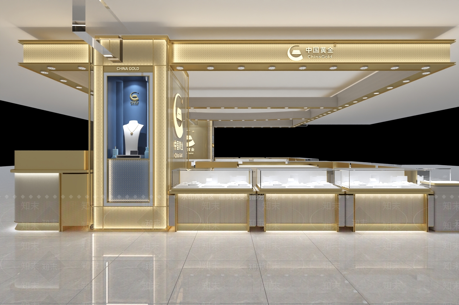 现代珠宝店3D模型下载【ID:1111733848】