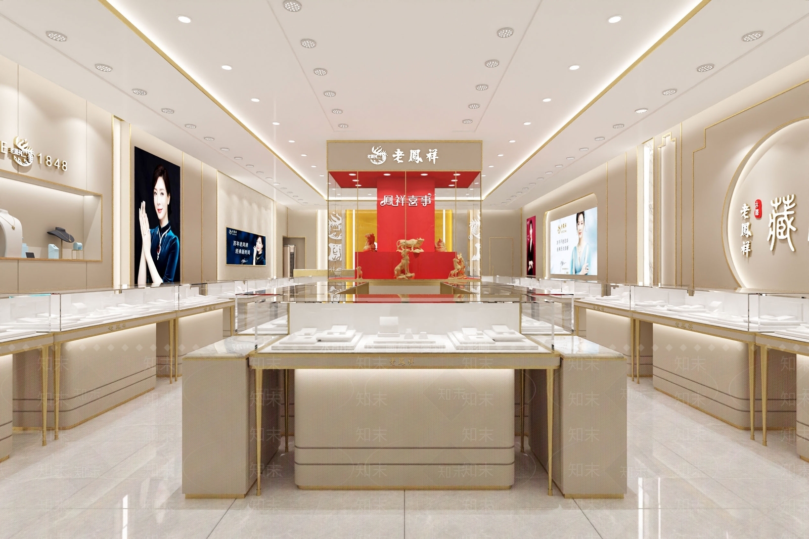 现代珠宝店3D模型下载【ID:1111734303】