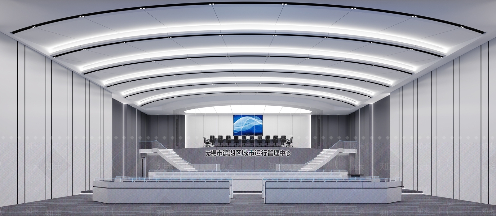 现代指挥大厅3D模型下载【ID:1111750374】