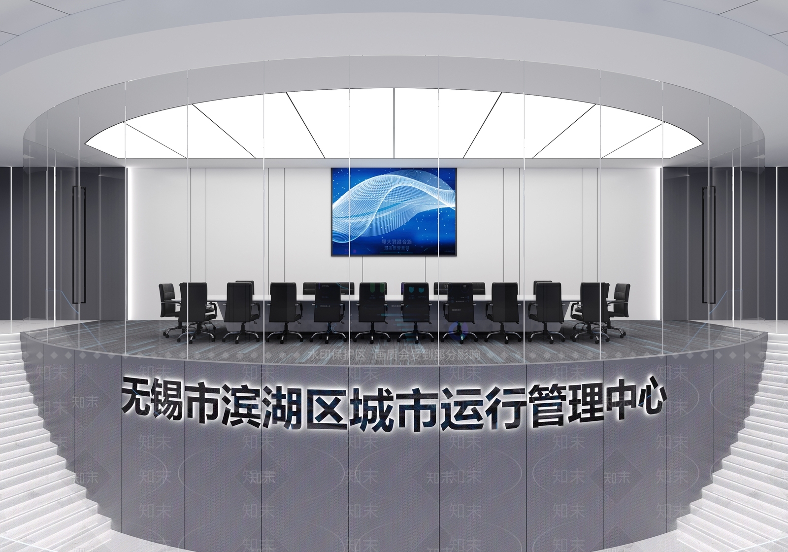 现代指挥大厅3D模型下载【ID:1111750374】