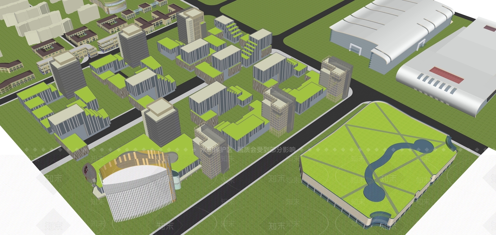现代其他商业建筑SU模型下载【ID:1111860559】