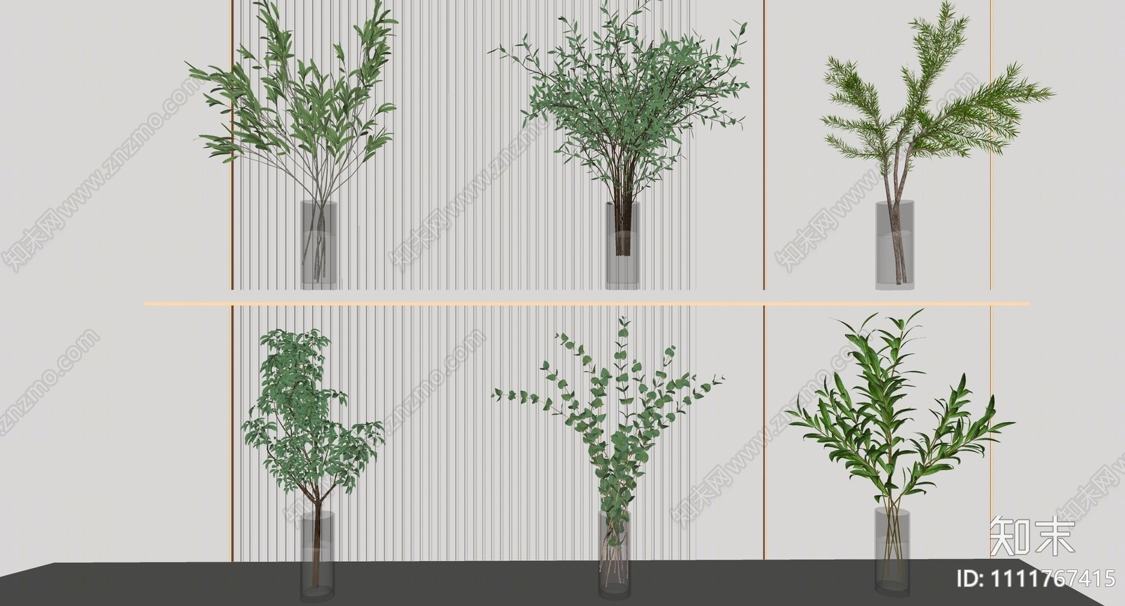 现代水生植物组合SU模型下载【ID:1111767415】