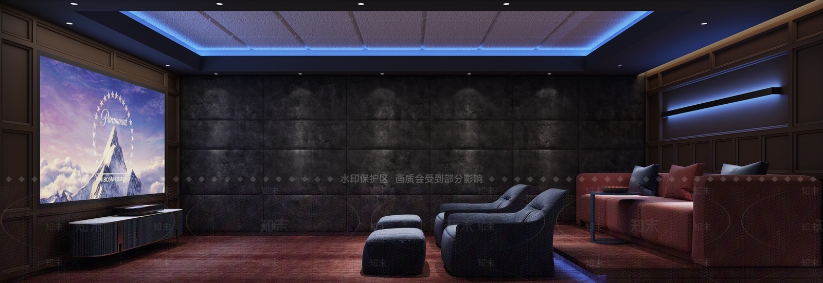 现代家居影音室3D模型下载【ID:1111769201】