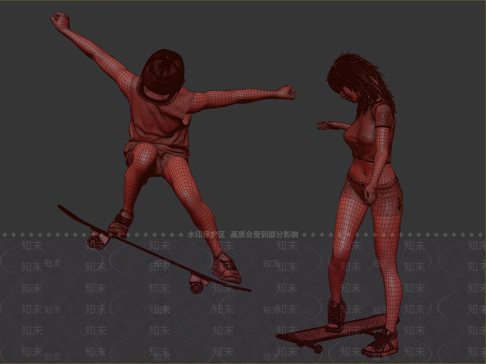 现代女孩3D模型下载【ID:1111779928】