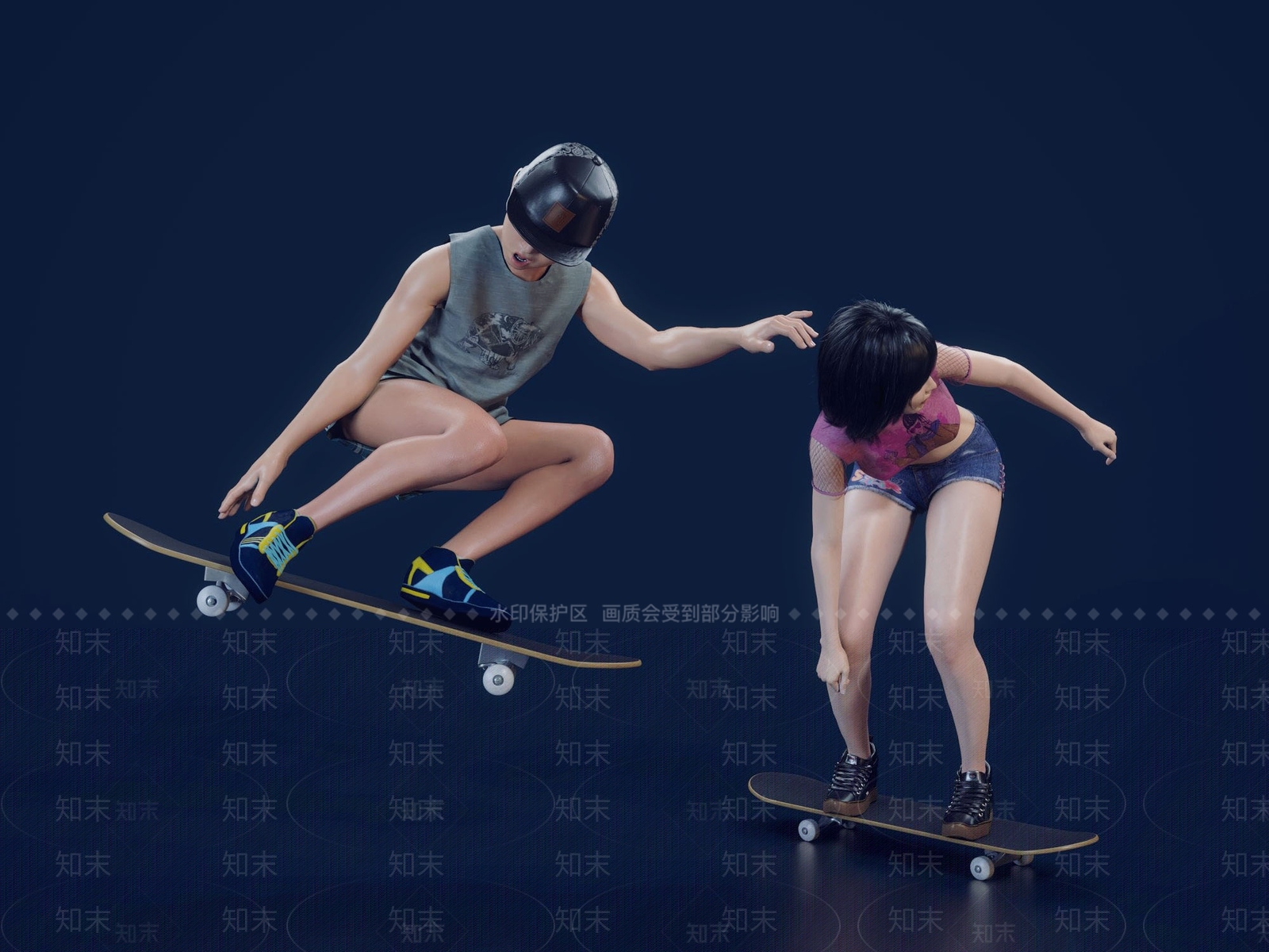 现代女孩3D模型下载【ID:1111780098】