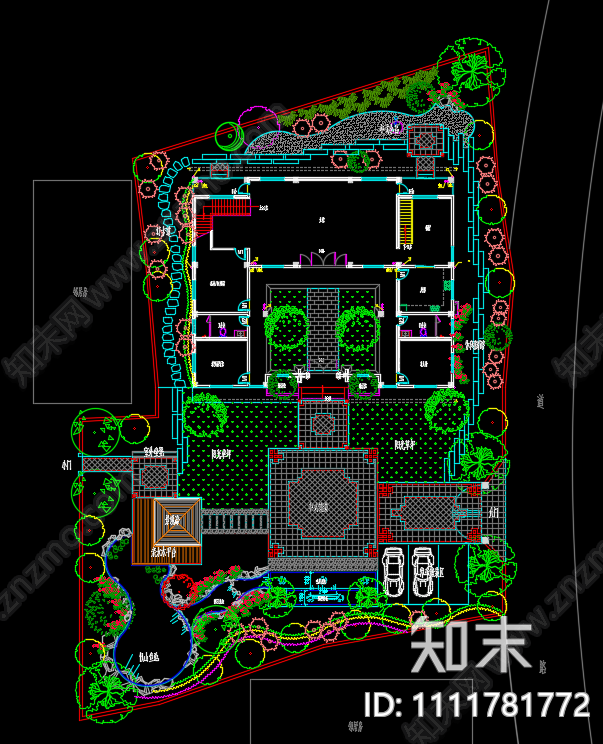 16套别墅花园设计方案施工图下载【ID:1111781772】