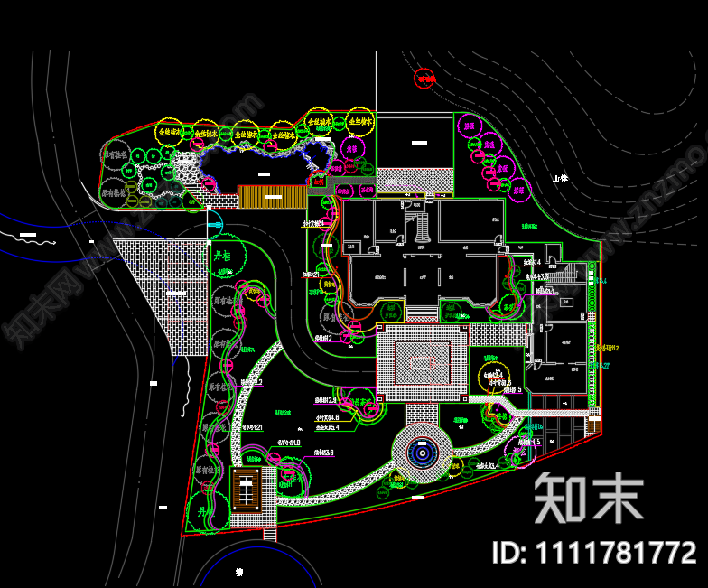 16套别墅花园设计方案施工图下载【ID:1111781772】