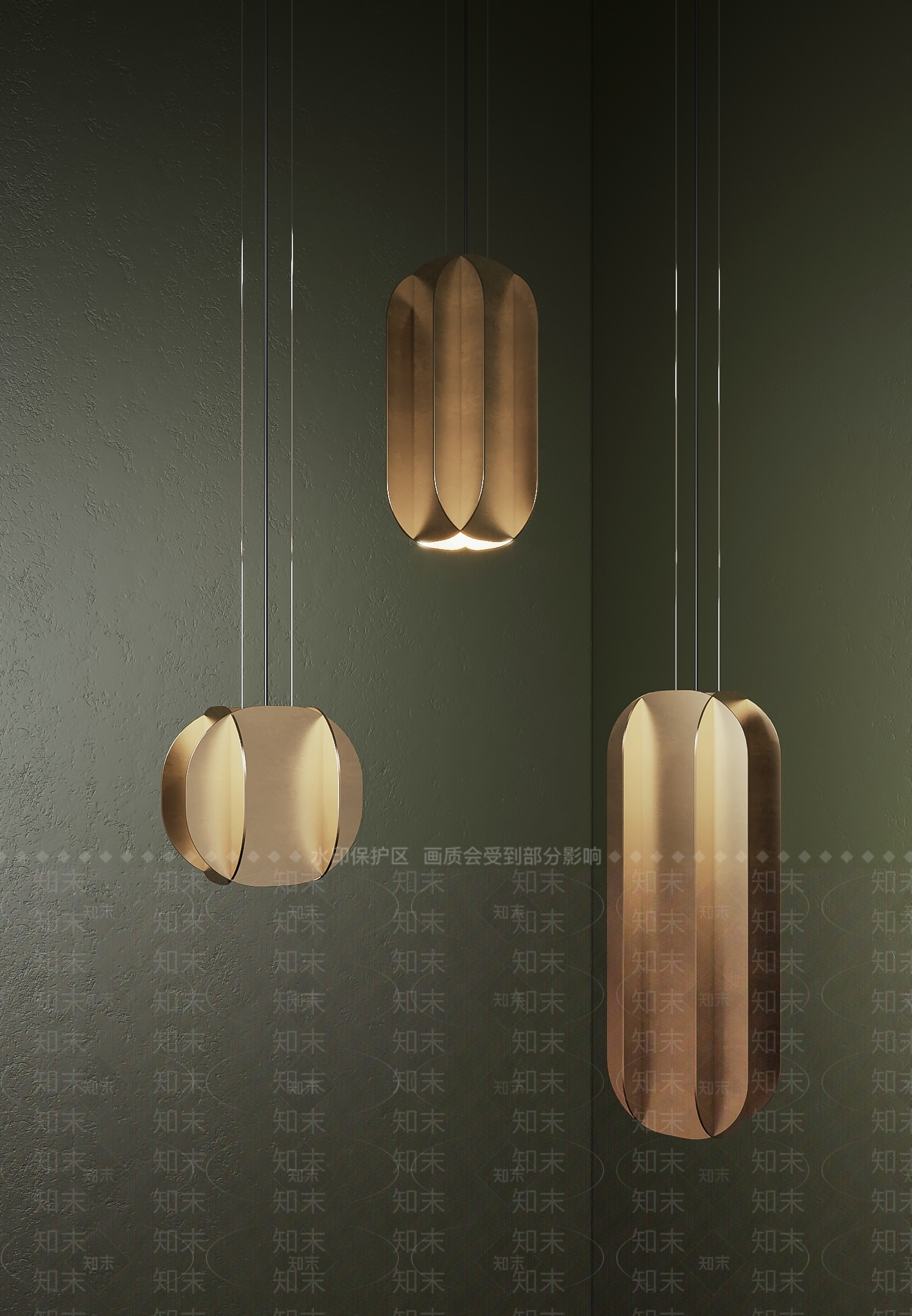 现代简约吊灯3D模型下载【ID:1111788406】