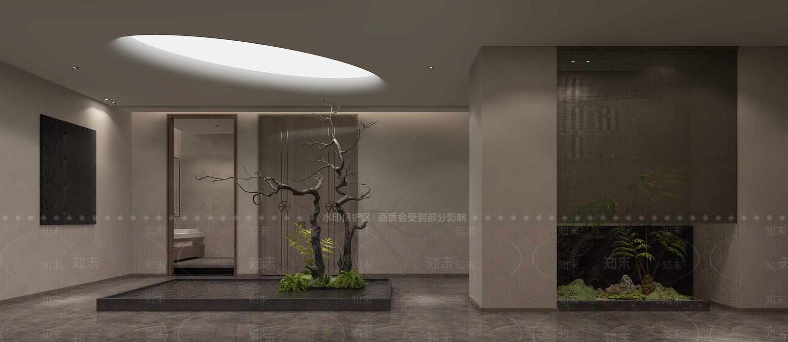 新中式中餐厅前台3D模型下载【ID:1111786914】