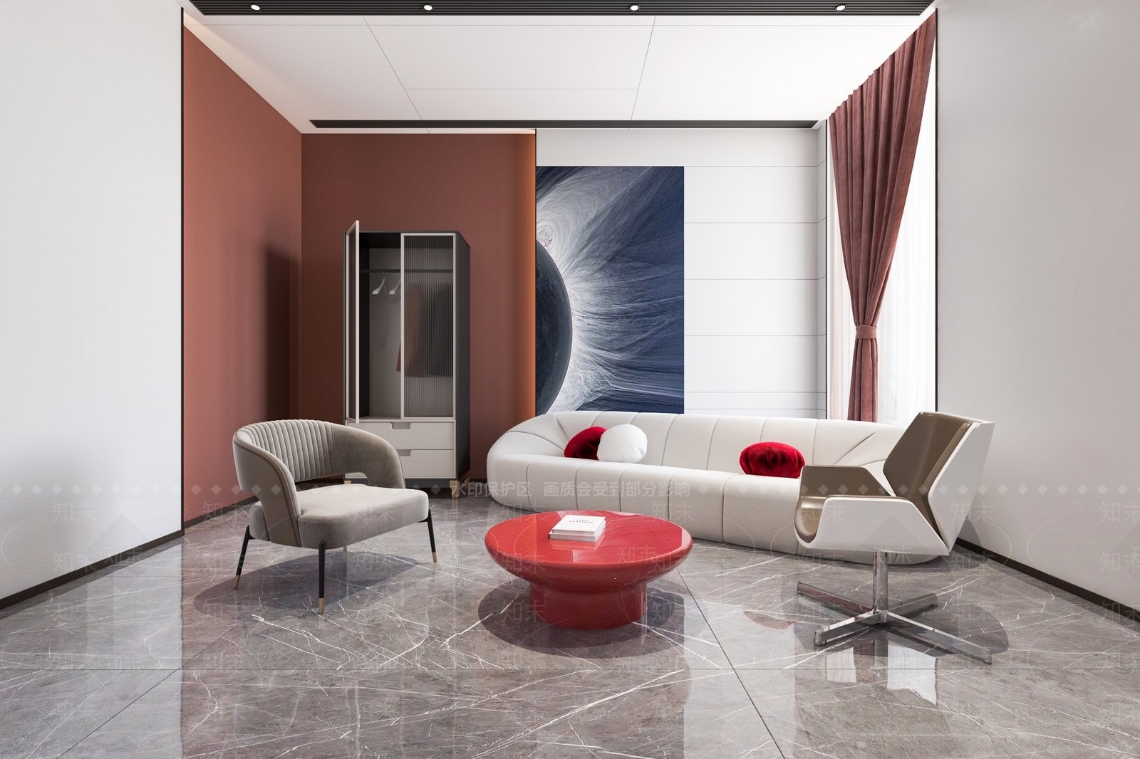 现代vip接待室3D模型下载【ID:1111790708】