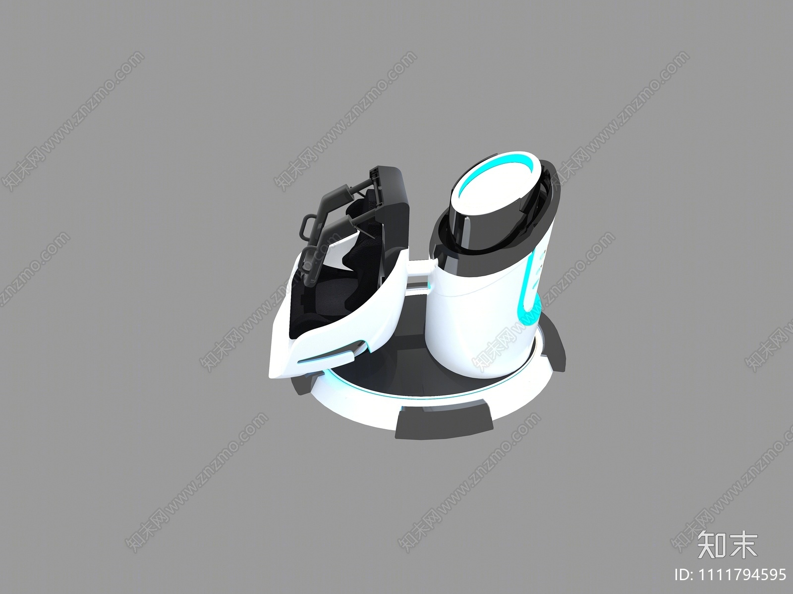 现代VR游戏机3D模型下载【ID:1111794595】