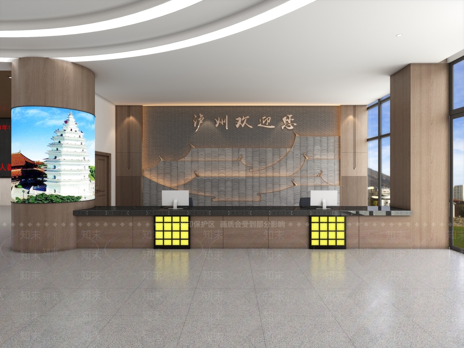 现代游客集散中心3D模型下载【ID:1111798908】