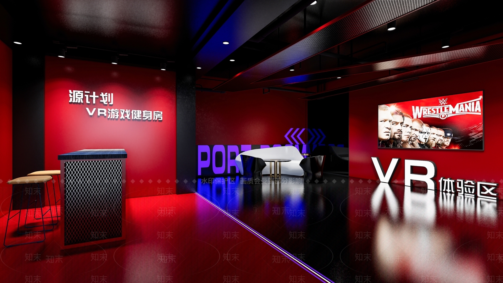 现代VR展厅SU模型下载【ID:1111871558】