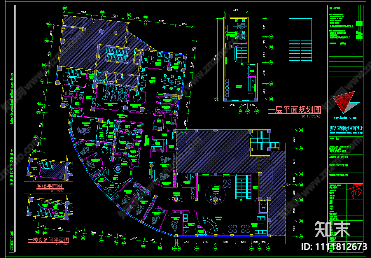 柳市牙科医院施工图效果图cad施工图下载【ID:1111812673】