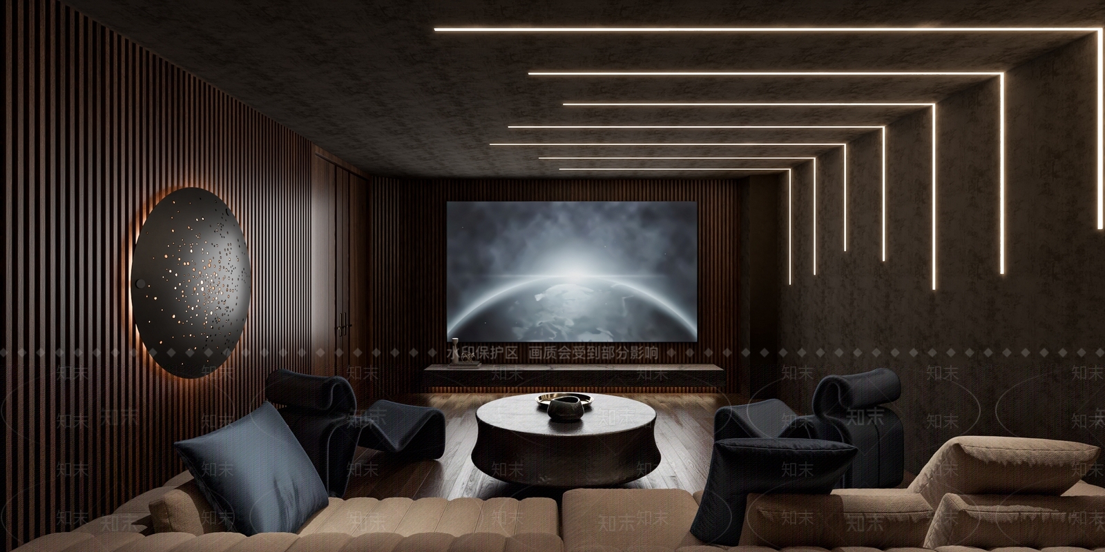 现代家居影音室3D模型下载【ID:1111815705】