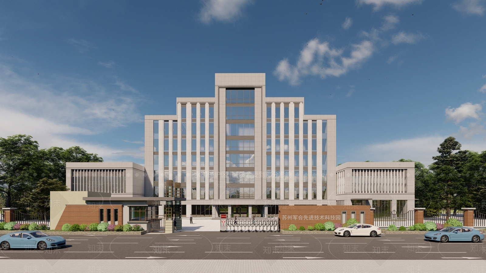 现代金融建筑SU模型下载【ID:1119582294】