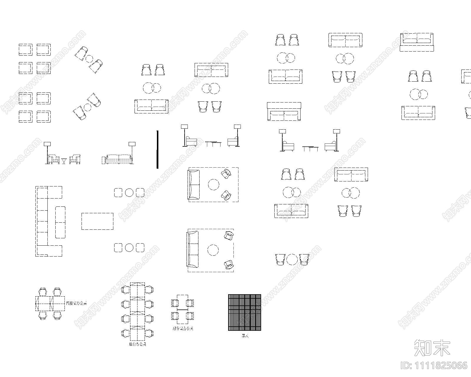售楼部A块平面施工图下载【ID:1111825066】
