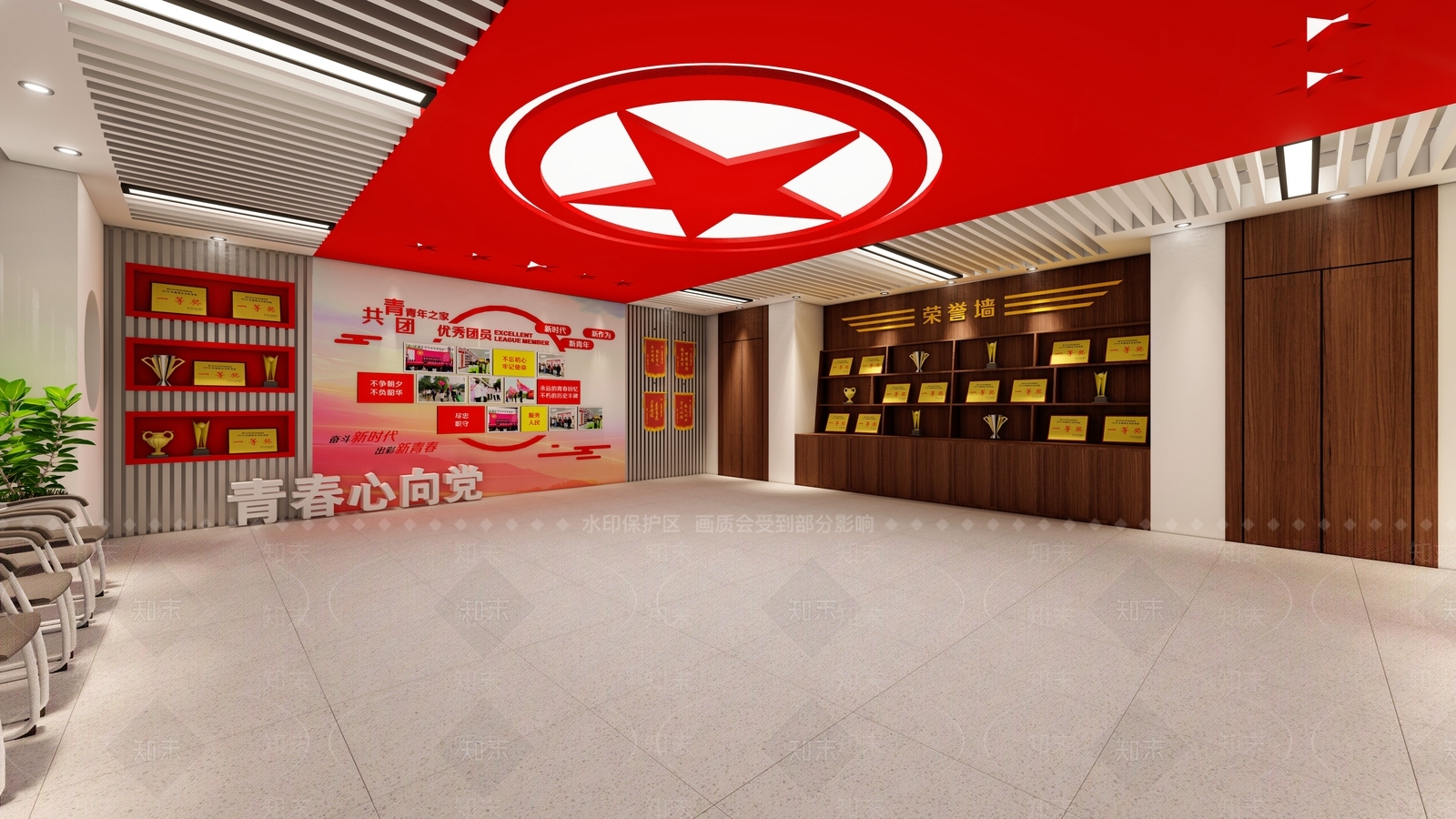 现代会客厅SU模型下载【ID:1111828289】