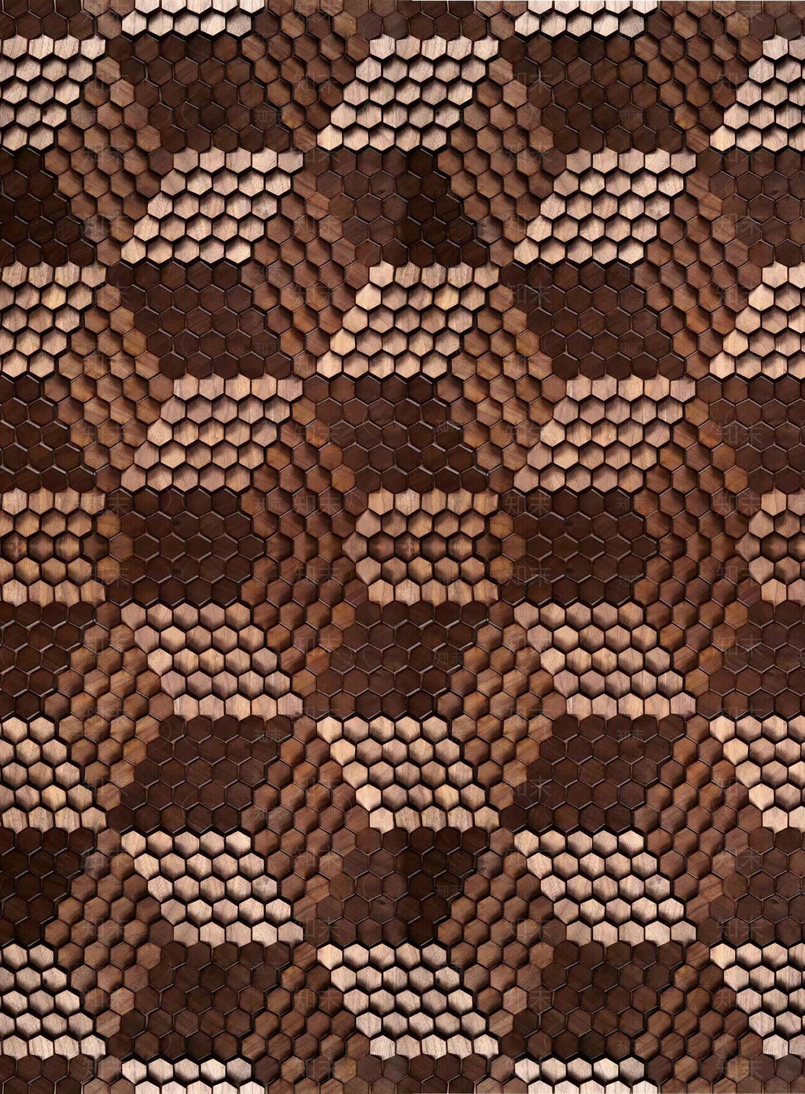 六角木纹艺术立体砖贴图下载【ID:1111835975】