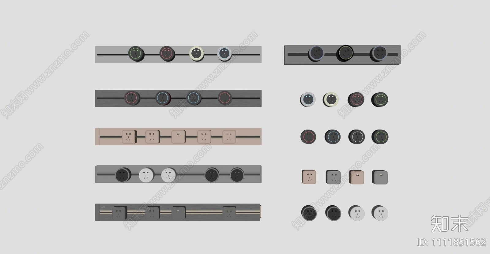 现代插座SU模型下载【ID:1111851562】