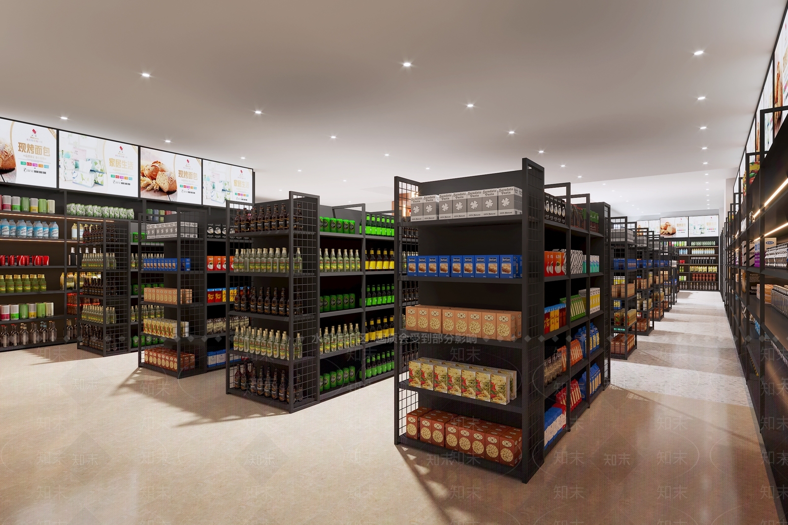 现代超市3D模型下载【ID:1111853954】