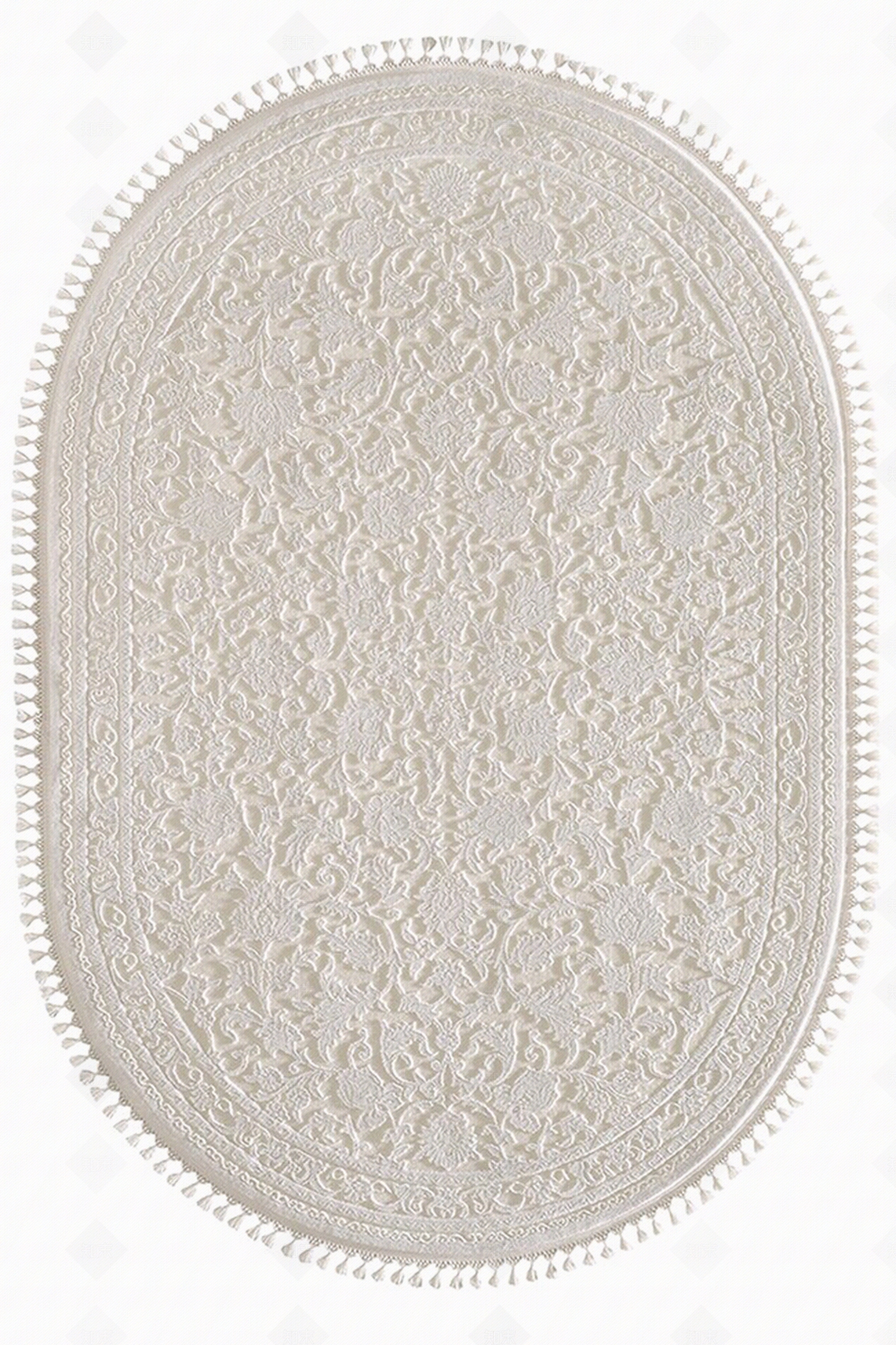 米色椭圆欧式地毯贴图下载【ID:1111854795】