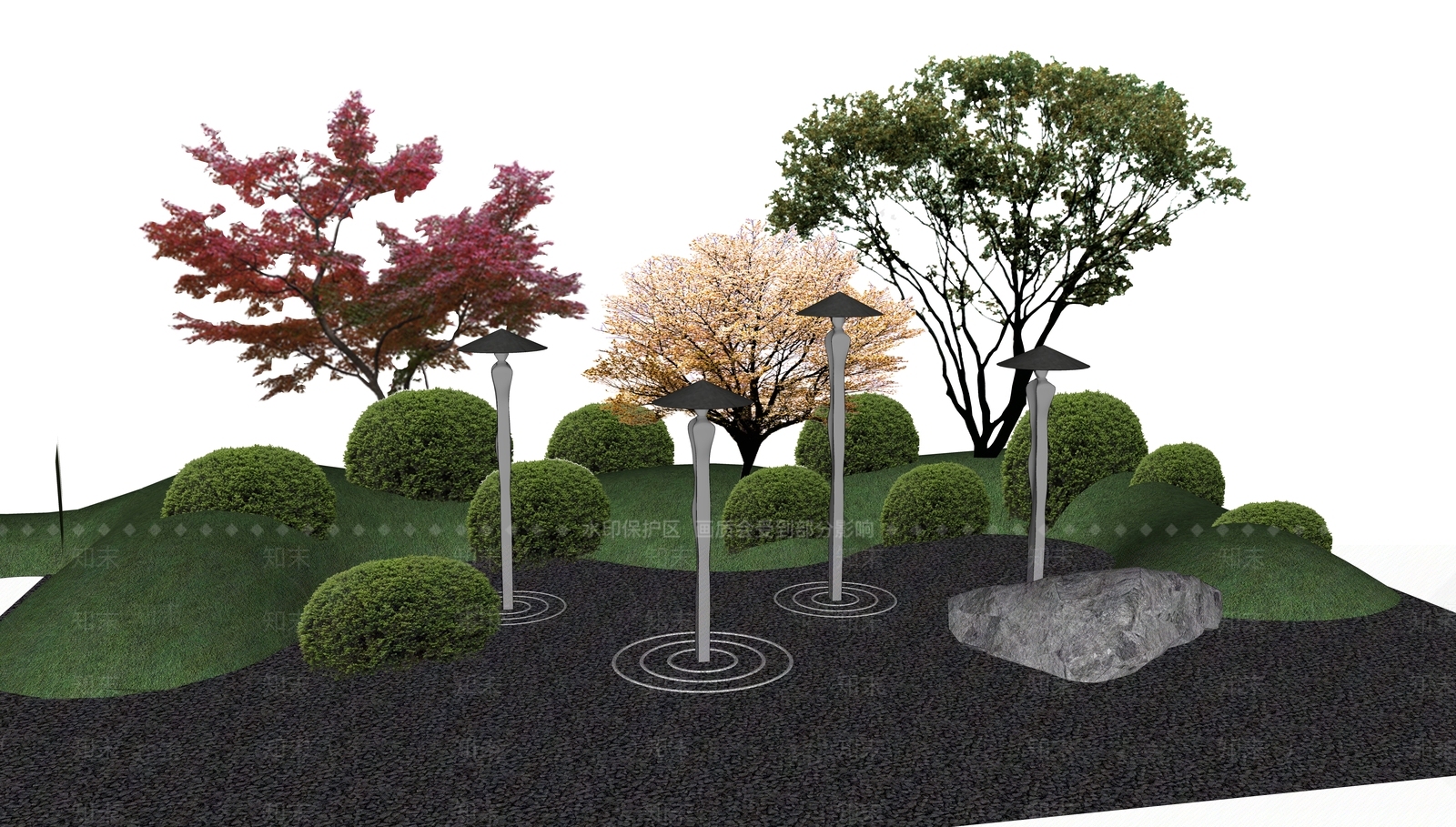 现代人物雕塑SU模型下载【ID:1118611859】