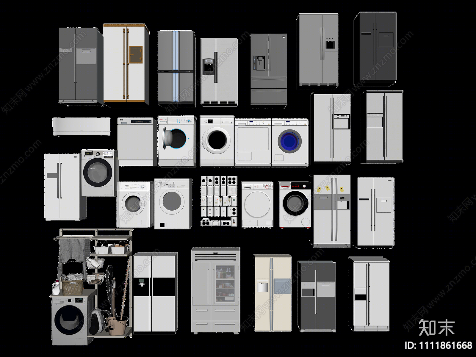 现代家用电器SU模型下载【ID:1111861668】
