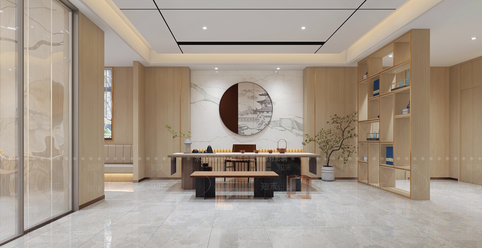新中式茶馆3D模型下载【ID:1111865647】
