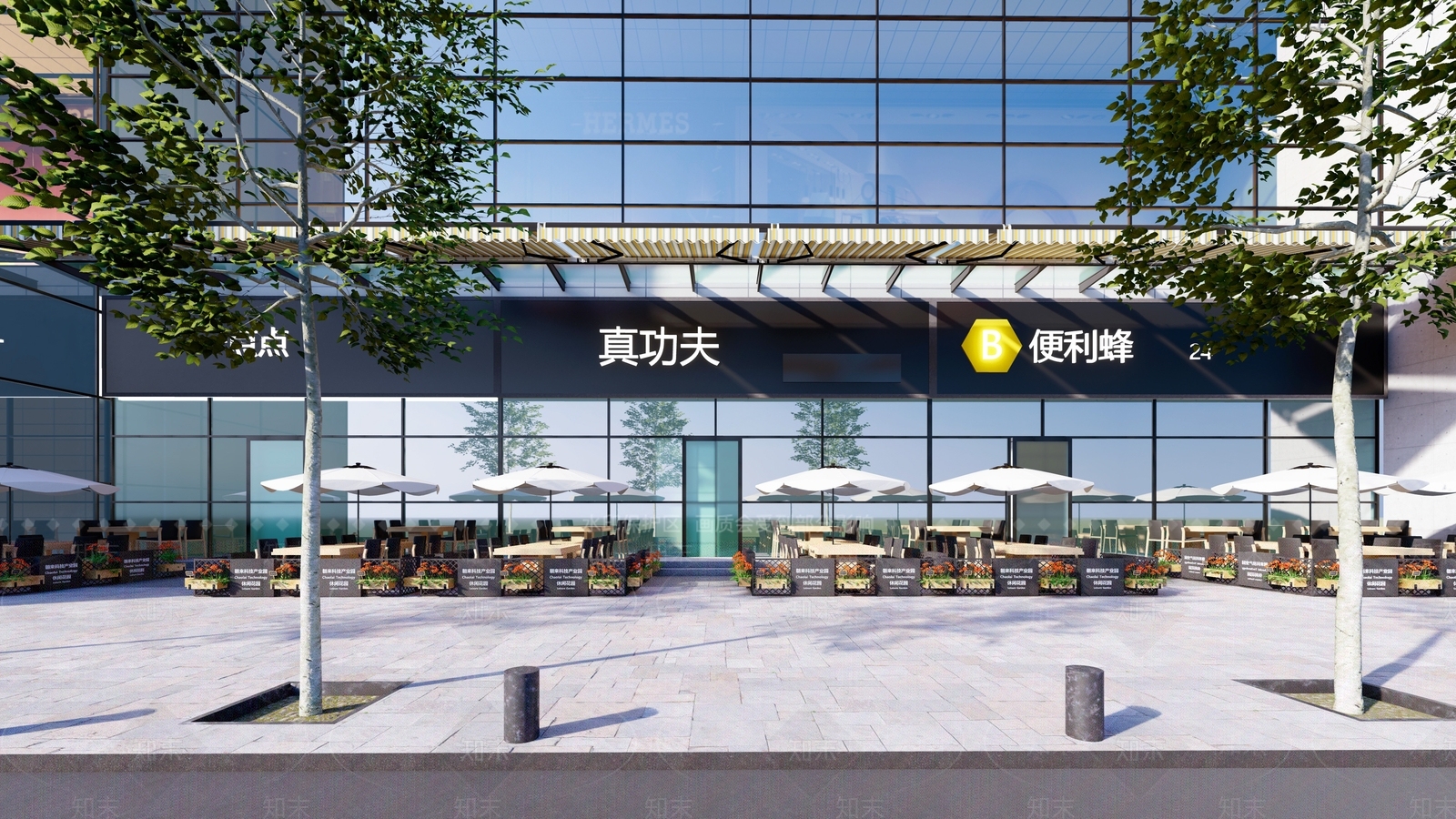 现代商业外摆SU模型下载【ID:1111866312】