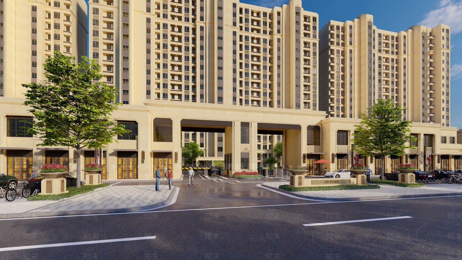 古典小区入口大门SU模型下载【ID:1111869992】