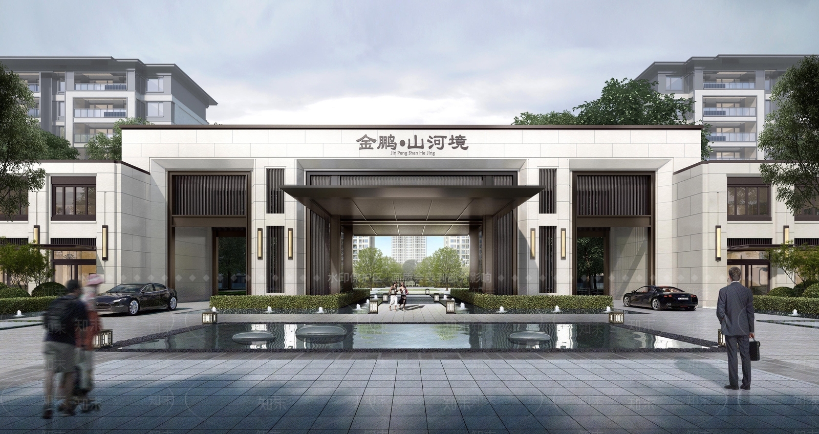 古典入口大门SU模型下载【ID:1111875569】