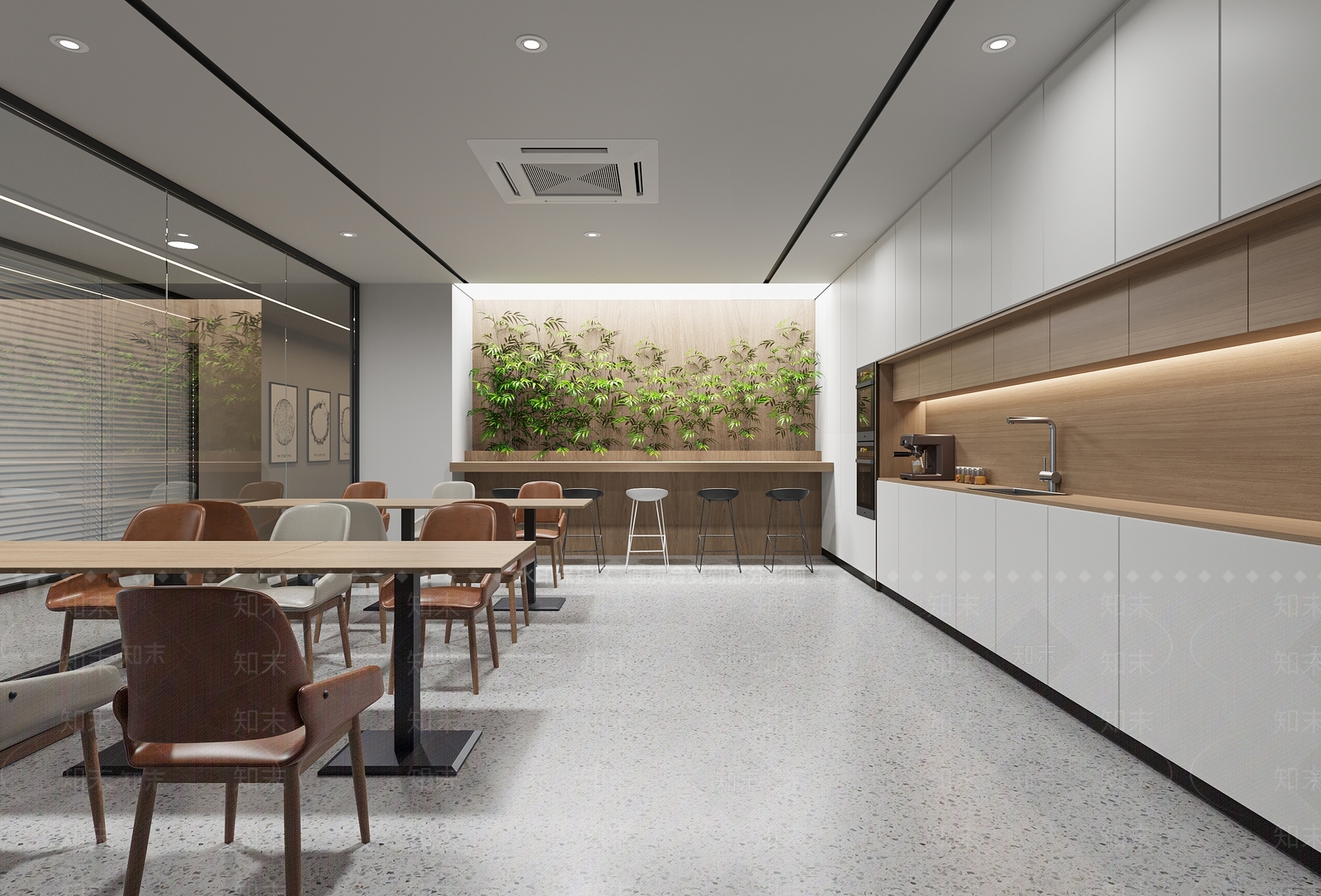 现代茶水间3D模型下载【ID:1111893844】