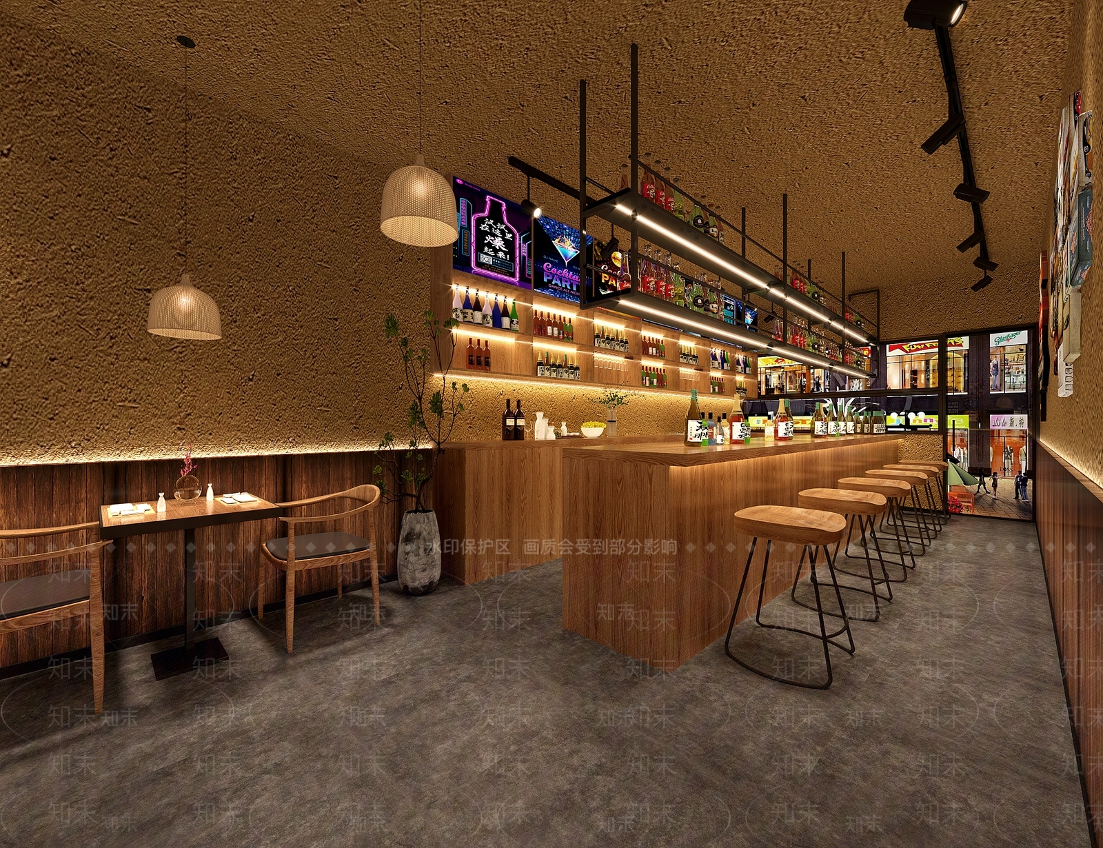 新中式小酒馆3D模型下载【ID:1111940113】
