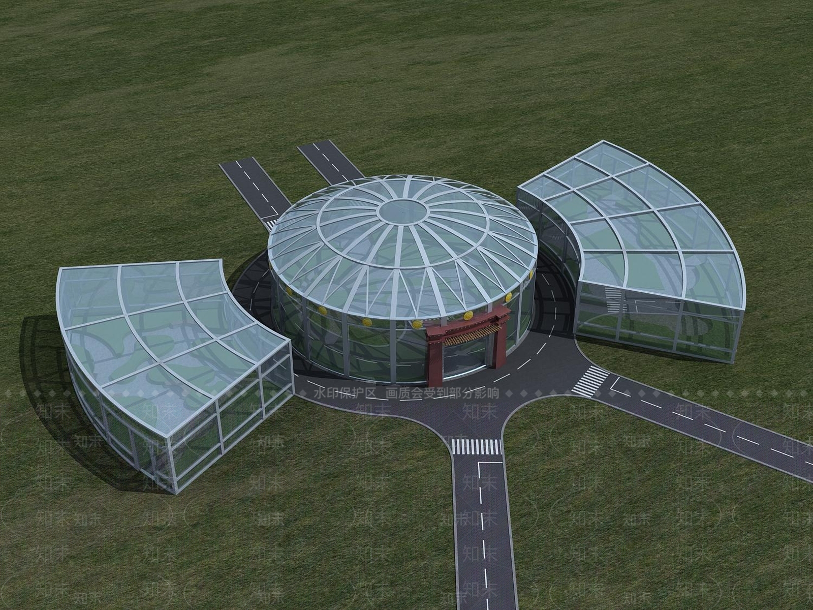 现代蔬菜大棚3D模型下载【ID:1111952573】