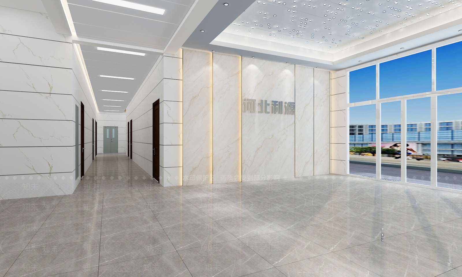 现代化工厂大堂3D模型下载【ID:1111975805】