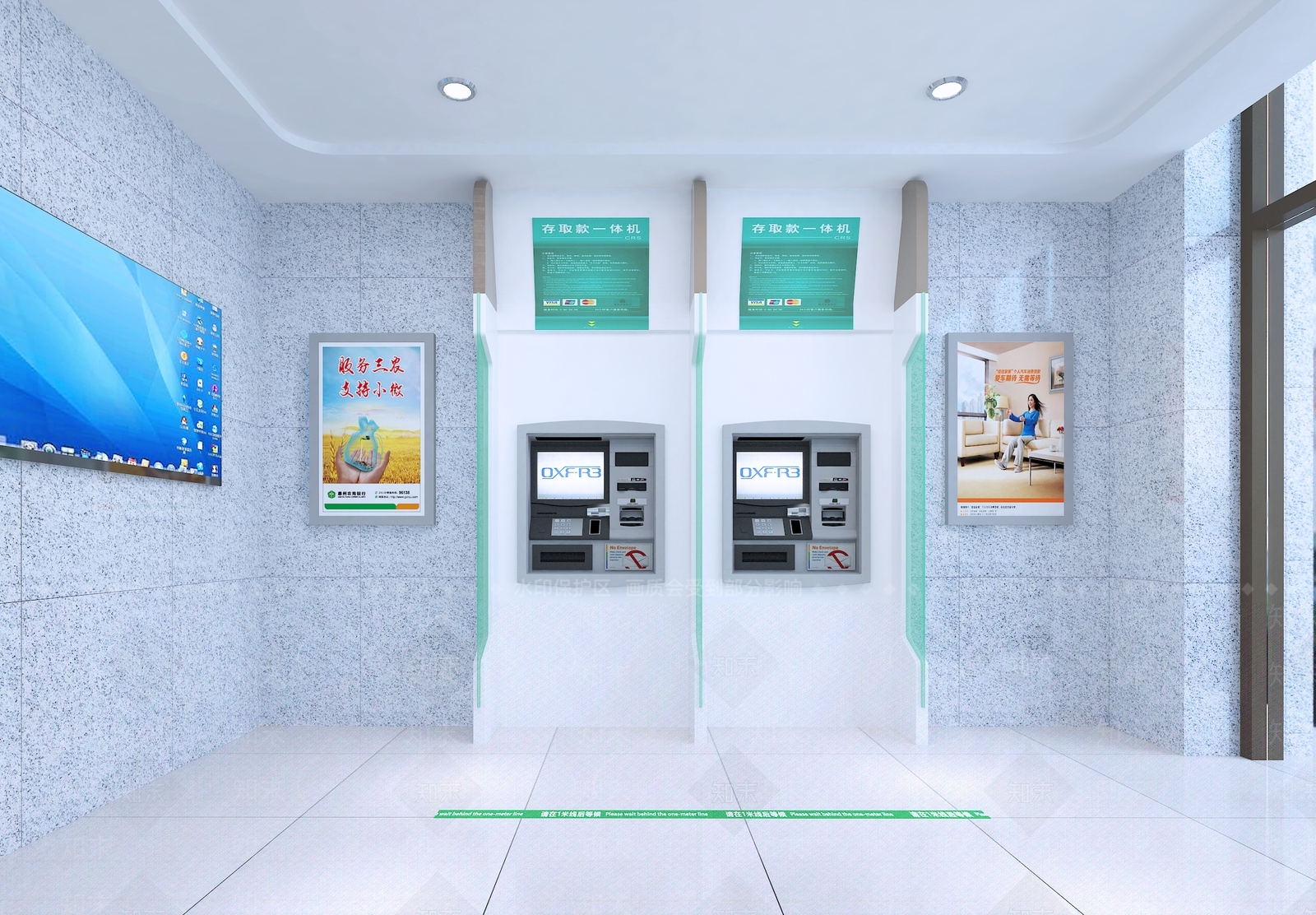 现代银行3D模型下载【ID:1111978307】