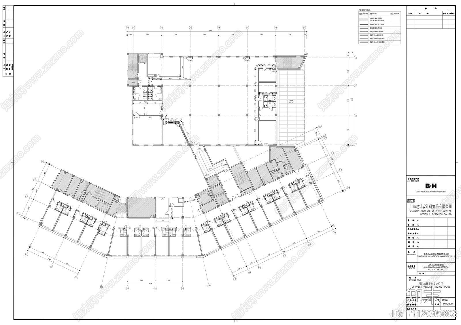 医疗内装开元医院施工图cad施工图下载【ID:1112095608】